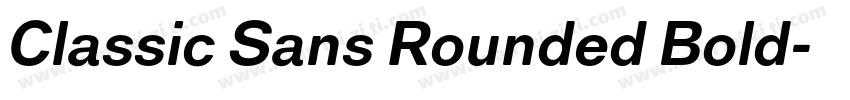Classic Sans Rounded Bold字体转换